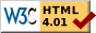 HTML 4.01 validated